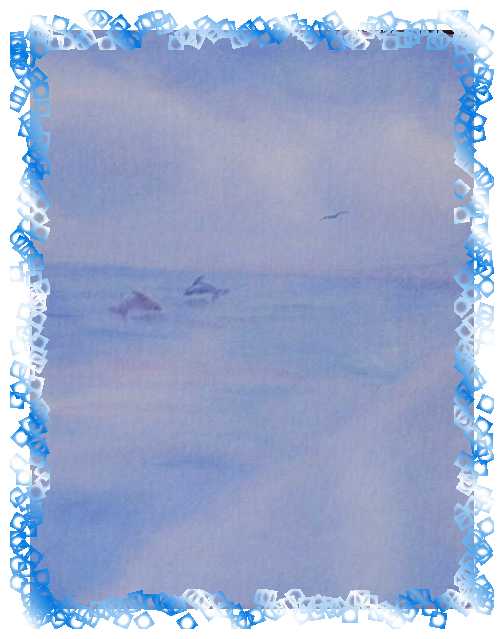 Dolphin Dream in light pastel color oils for Jenny my Daughter for xmas2001.